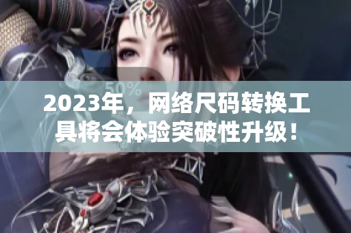 2023年，网络尺码转换工具将会体验突破性升级！