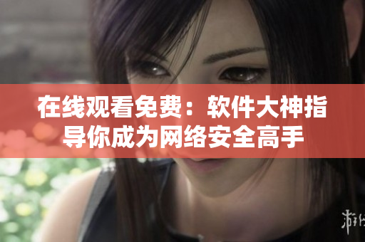 在线观看免费：软件大神指导你成为网络安全高手