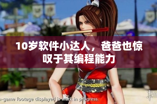 10岁软件小达人，爸爸也惊叹于其编程能力