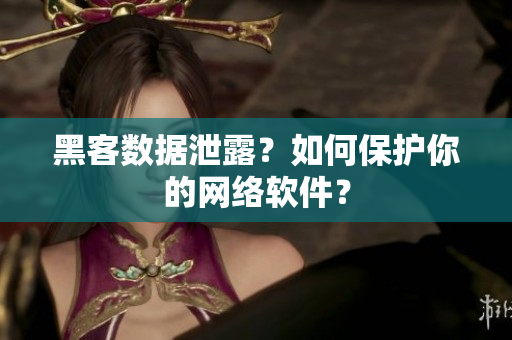 黑客数据泄露？如何保护你的网络软件？