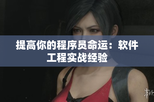 提高你的程序员命运：软件工程实战经验