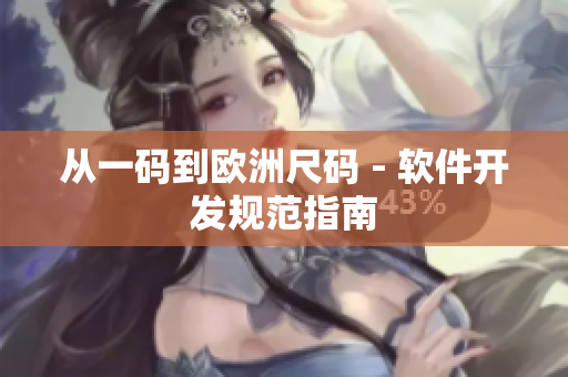 从一码到欧洲尺码 - 软件开发规范指南