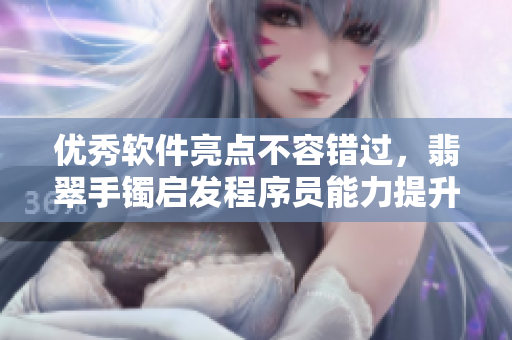 优秀软件亮点不容错过，翡翠手镯启发程序员能力提升