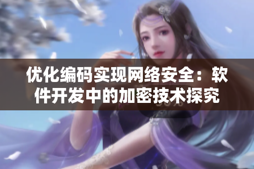 优化编码实现网络安全：软件开发中的加密技术探究
