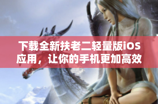 下载全新扶老二轻量版iOS应用，让你的手机更加高效