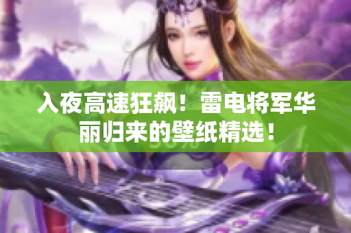入夜高速狂飙！雷电将军华丽归来的壁纸精选！