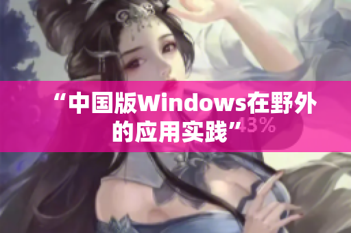“中国版Windows在野外的应用实践”