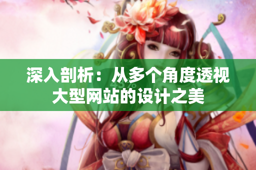 深入剖析：从多个角度透视大型网站的设计之美