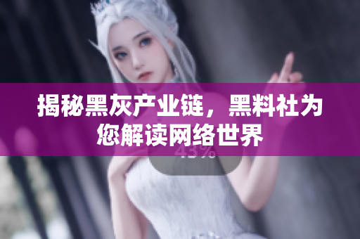 揭秘黑灰产业链，黑料社为您解读网络世界