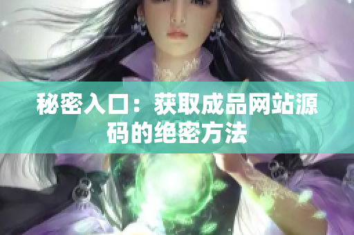 秘密入口：获取成品网站源码的绝密方法