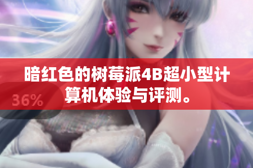 暗红色的树莓派4B超小型计算机体验与评测。