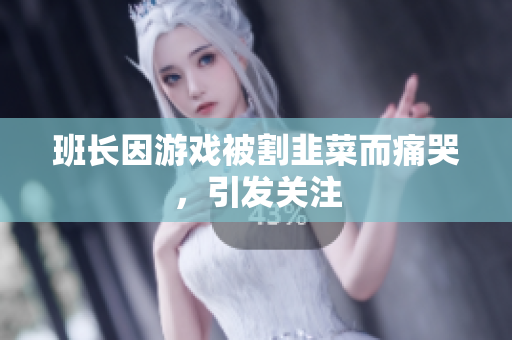 班长因游戏被割韭菜而痛哭，引发关注