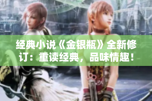 经典小说《金银瓶》全新修订：重读经典，品味情趣！