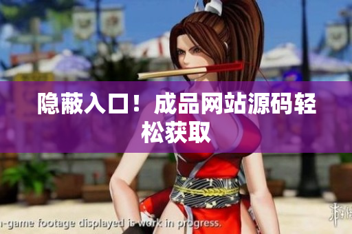 隐蔽入口！成品网站源码轻松获取