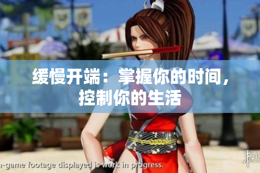 缓慢开端：掌握你的时间，控制你的生活