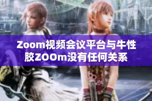 Zoom视频会议平台与牛性胶ZOOm没有任何关系