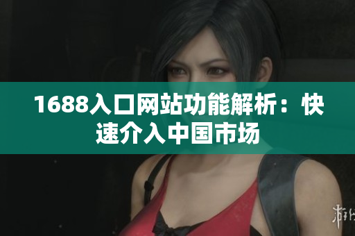 1688入口网站功能解析：快速介入中国市场