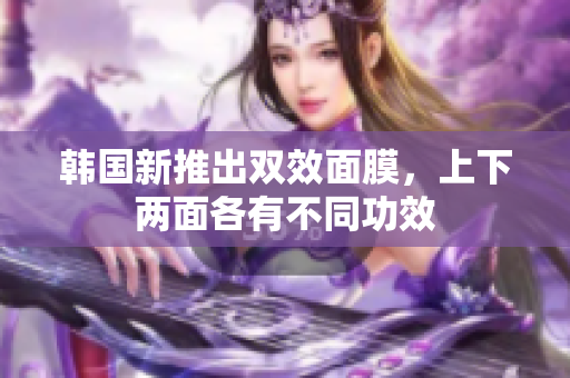韩国新推出双效面膜，上下两面各有不同功效