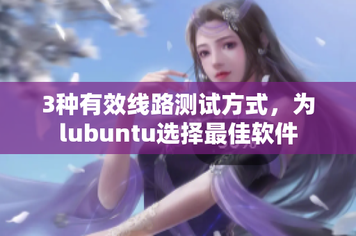 3种有效线路测试方式，为lubuntu选择最佳软件