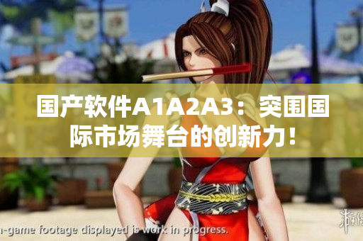国产软件A1A2A3：突围国际市场舞台的创新力！