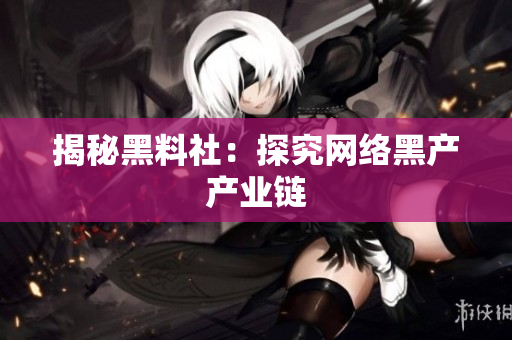 揭秘黑料社：探究网络黑产产业链