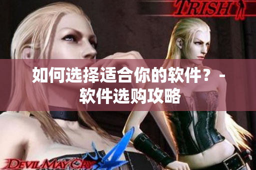 如何选择适合你的软件？- 软件选购攻略