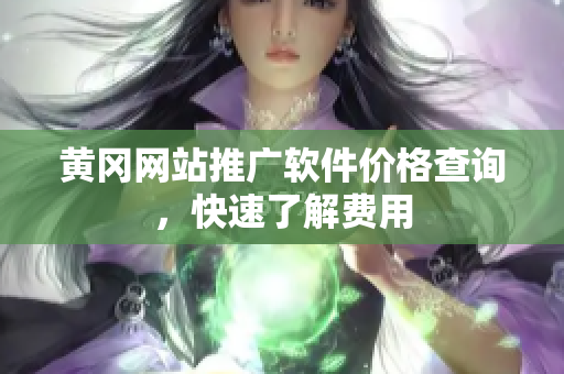 黄冈网站推广软件价格查询，快速了解费用