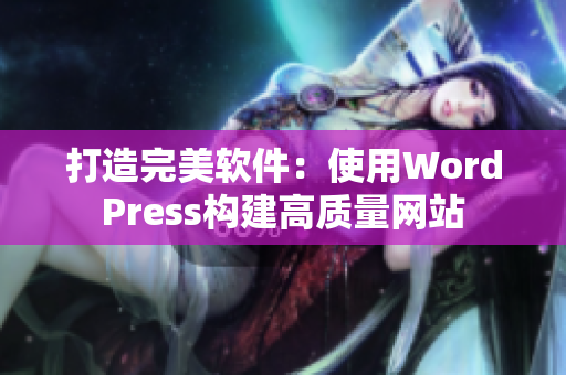 打造完美软件：使用WordPress构建高质量网站