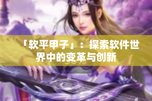 「软平甲子」：探索软件世界中的变革与创新