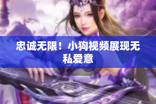忠诚无限！小狗视频展现无私爱意