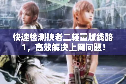 快速检测扶老二轻量版线路1，高效解决上网问题！