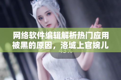 网络软件编辑解析热门应用被黑的原因，洛城上官婉儿翻白眼流眼泪照片爆红