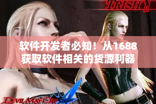 软件开发者必知！从1688获取软件相关的货源利器