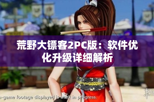 荒野大镖客2PC版：软件优化升级详细解析
