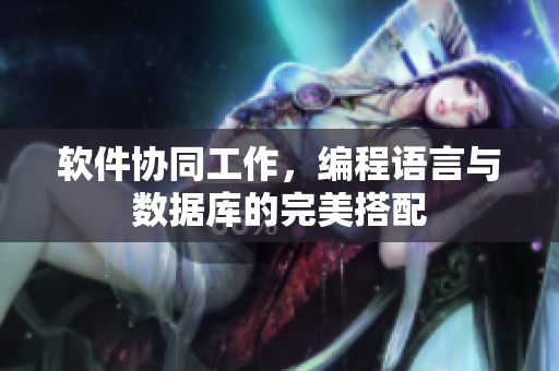 软件协同工作，编程语言与数据库的完美搭配