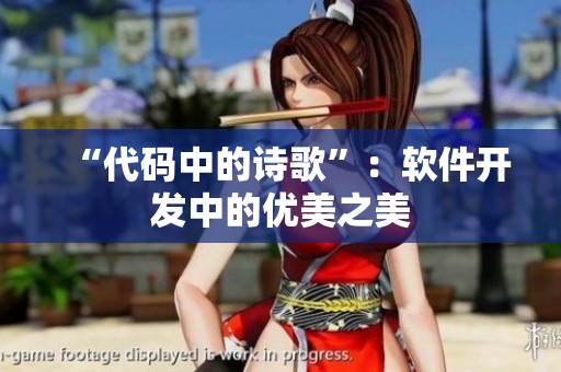 “代码中的诗歌”：软件开发中的优美之美