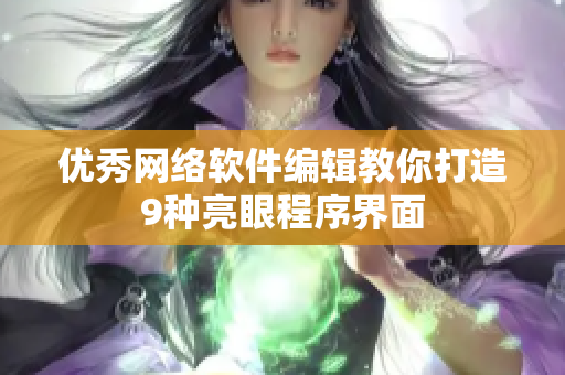 优秀网络软件编辑教你打造9种亮眼程序界面