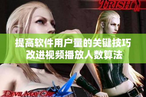 提高软件用户量的关键技巧 改进视频播放人数算法