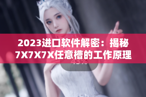 2023进口软件解密：揭秘7X7X7X任意槽的工作原理