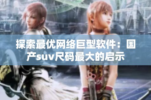 探索最优网络巨型软件：国产suv尺码最大的启示