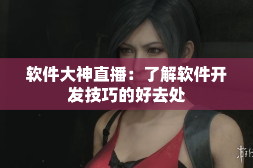 软件大神直播：了解软件开发技巧的好去处