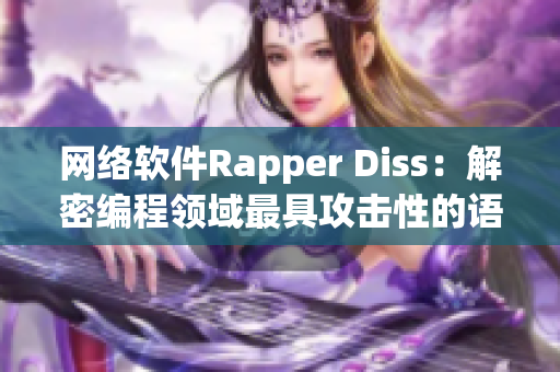 网络软件Rapper Diss：解密编程领域最具攻击性的语言与技巧