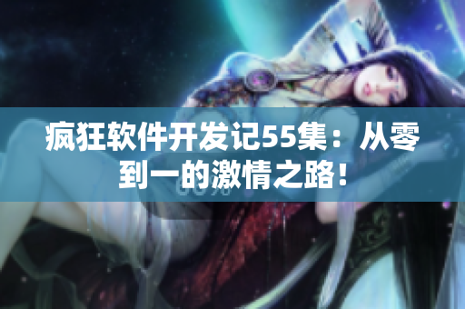 疯狂软件开发记55集：从零到一的激情之路！