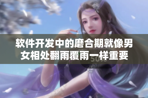 软件开发中的磨合期就像男女相处翻雨覆雨一样重要