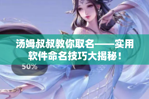 汤姆叔叔教你取名——实用软件命名技巧大揭秘！