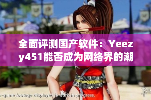 全面评测国产软件：Yeezy451能否成为网络界的潮流王者