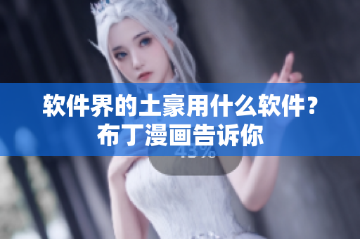 软件界的土豪用什么软件？布丁漫画告诉你