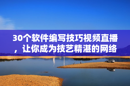 30个软件编写技巧视频直播，让你成为技艺精湛的网络软件开发者！