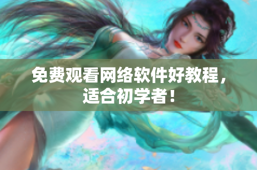 免费观看网络软件好教程，适合初学者！