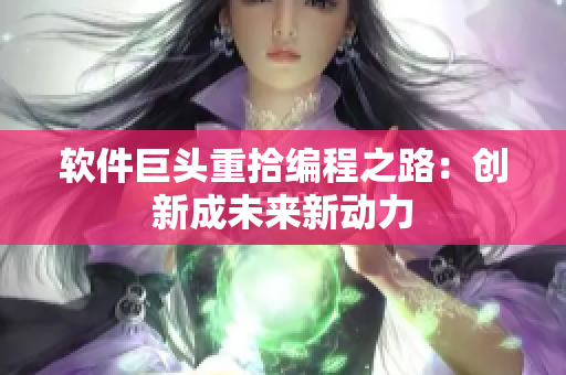 软件巨头重拾编程之路：创新成未来新动力